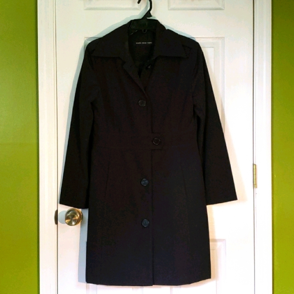 MARC New York Black Button Down Jacket, Sz Small